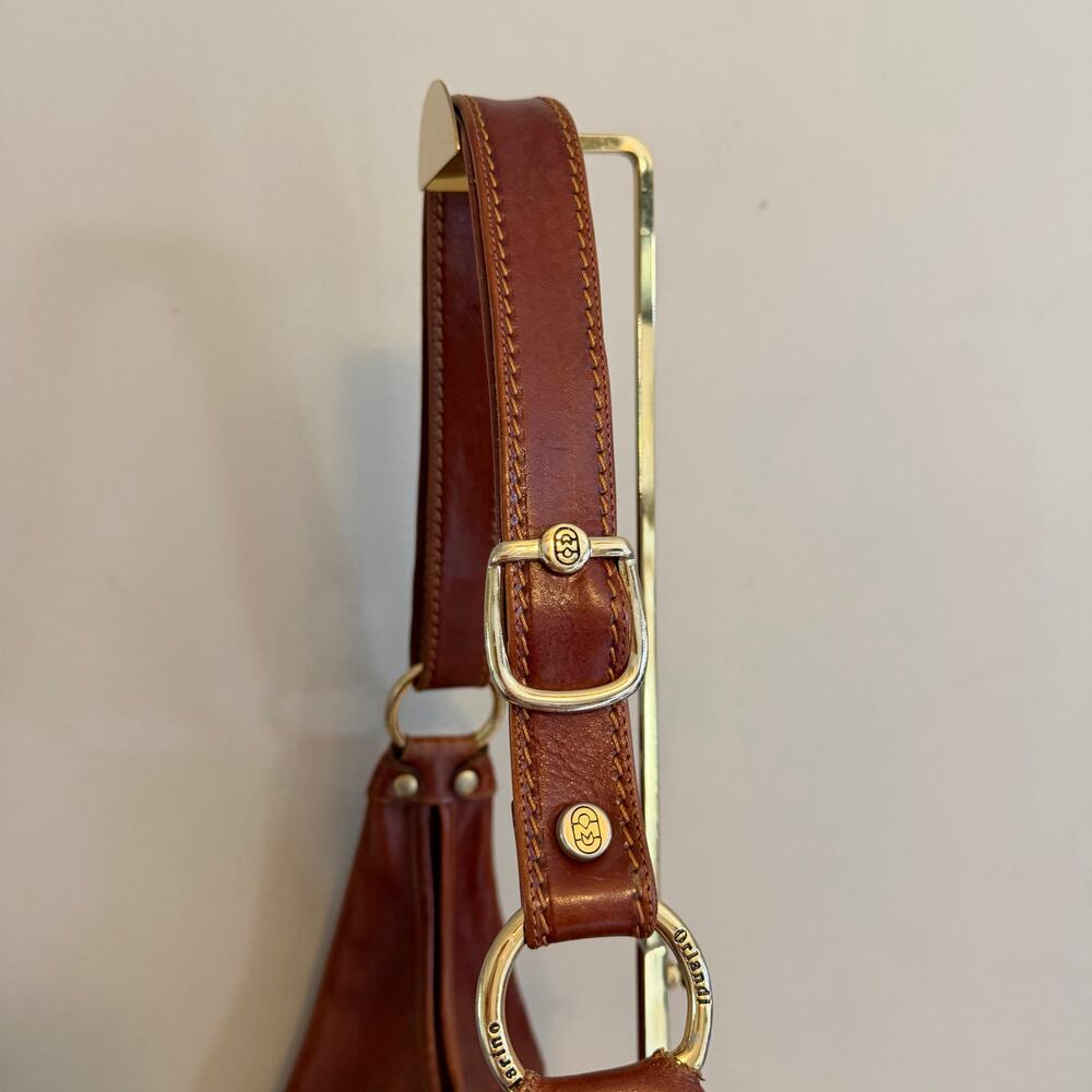 Marino Orlandi Leather Hobo Shoulder Bag Large Brown Italian Designer Luxury - Picture 13 of 16